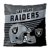 Northwest NFL Las Vegas Raiders Velvet Stripes Throw Pillow, 16"x16"