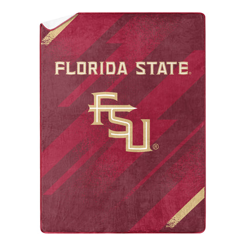 Northwest NCAA Florida State Seminoles Silk Touch Sherpa Throw Blanket, 60"X80"