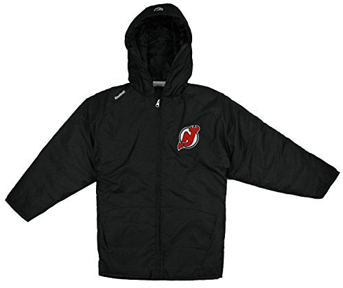 Reebok NHL Youth Boy's New Jersey Devils TNT Hooded Winter Jacket - Black