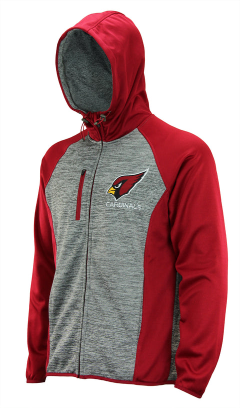 G-III Sports Men's NFL Arizona Cardinals Solid Fleece Full Zip Hooded Jacket