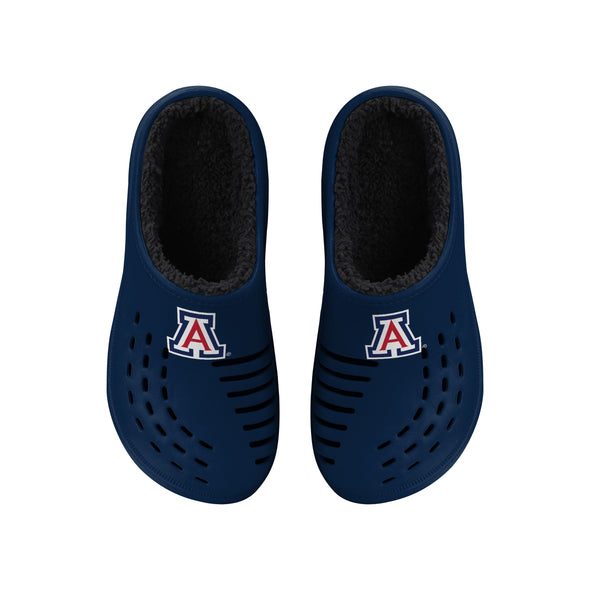 FOCO NCAA Men's Arizona Wildcats Sherpa Lined Big Logo Clogs