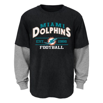 Outerstuff NFL Youth Miami Dolphins Established Graphic Long Sleeve T-Shirt