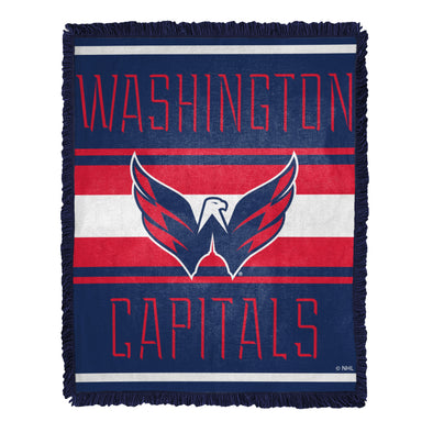 Northwest NHL Washington Capitals Nose Tackle Woven Jacquard Throw Blanket