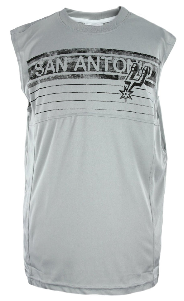 Zipway NBA Basketball Youth Boys San Antonio Spurs Muscle Shirt - Grey