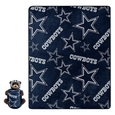 Northwest NFL Dallas Cowboys Plush Bear Hugger W/ 40" X 50" Silk Touch Throw Blanket