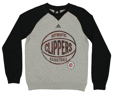Adidas NBA Youth Boys (8-20) Los Angeles Clippers Varsity Fleece Crew Sweatshirt