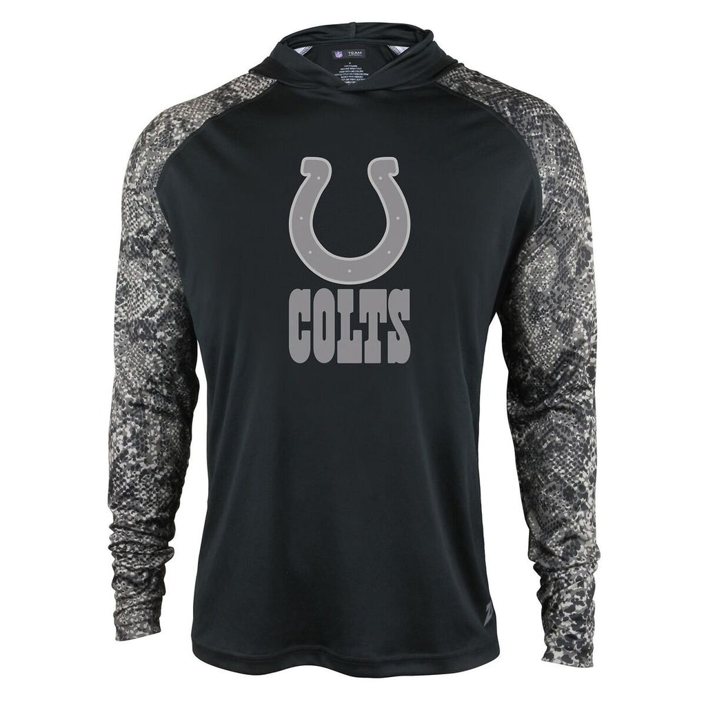 Zubaz NFL Men's Indianapolis Colts Lightweight Elevated Hoodie