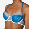 Forever Collectibles NFL Women's Detroit Lions Team Logo Swim Suit Bikini Top