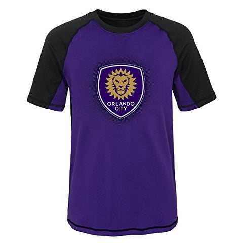 Outerstuff MLS Youth Boys (8-20) Orlando City SC Short Sleeve Rash Guard