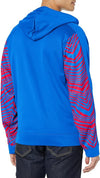 Zubaz Men's New York Giants Team Color Zebra Accent Full Zip Hoodie