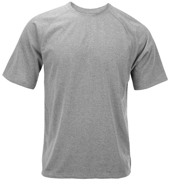 Adidas Men's Short Sleeve Climalite Tee Shirt - Gray and Orange