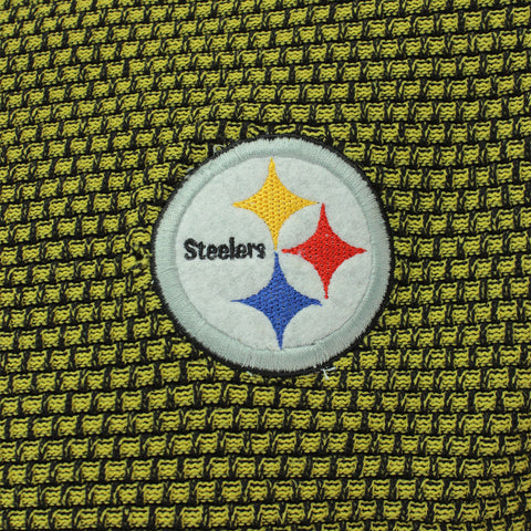 FOCO NFL Men's Pittsburgh Steelers Poly Knit Crew Neck Sweater, Yellow