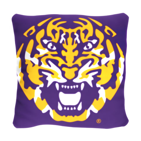 Northwest NCAA LSU Tigers Badgers Pillow & Silk Touch Throw Blanket Set
