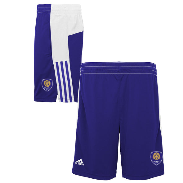 Adidas MLS Youth (8-20) Orlando City SC Fan Athletic Shorts, Purple