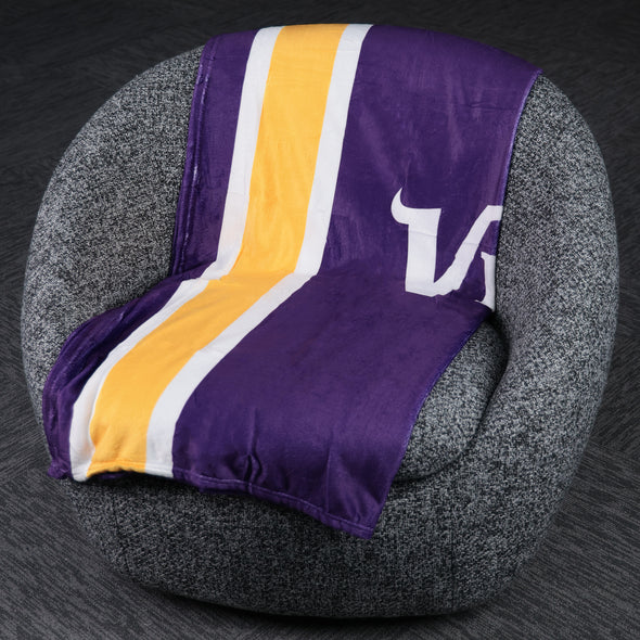 FOCO NFL Minnesota Vikings Plush Soft Micro Raschel Throw Blanket, 50 x 60