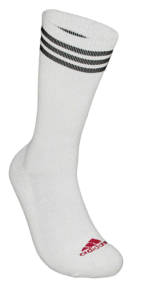 Adidas Men's 2 Pack Tour Performance Crew Socks, White