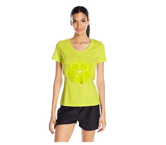 Umbro Women's Soccer Gold Short Sleeve Top, Color Options