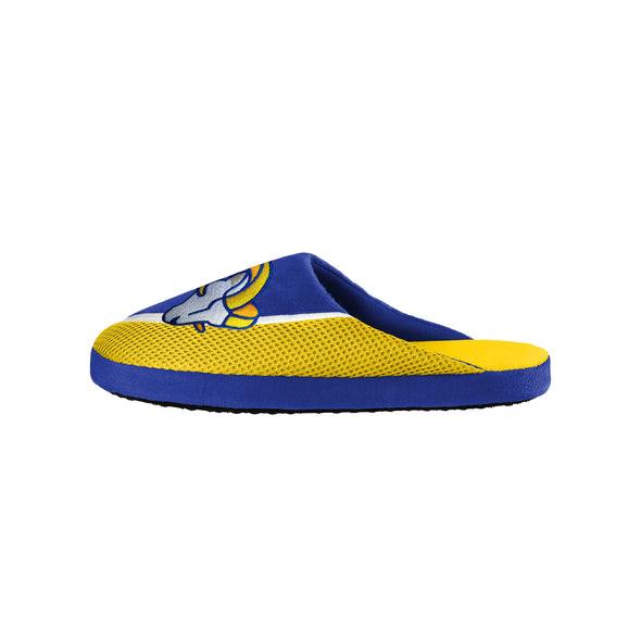 FOCO NFL Men's NFL Los Angeles Rams 2022 Big Logo Color Edge Slippers