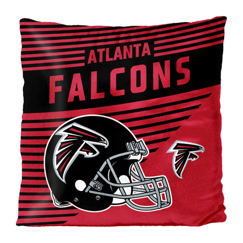 Northwest NFL Atlanta Falcons Velvet Stripes Throw Pillow, 16"x16"