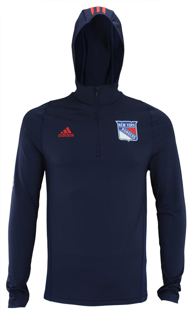 Adidas NHL Men's New York Rangers 2017 Authentic Training Hooded Sweatshirt