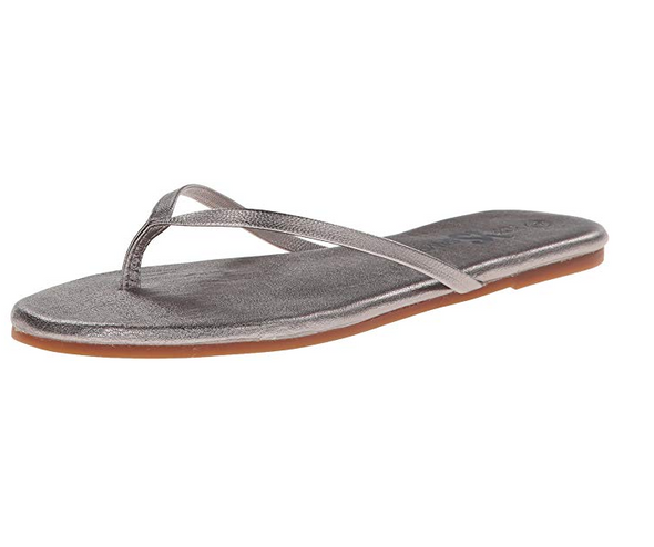 Yosi Samra Women's Roee Flip Flop, Pewter