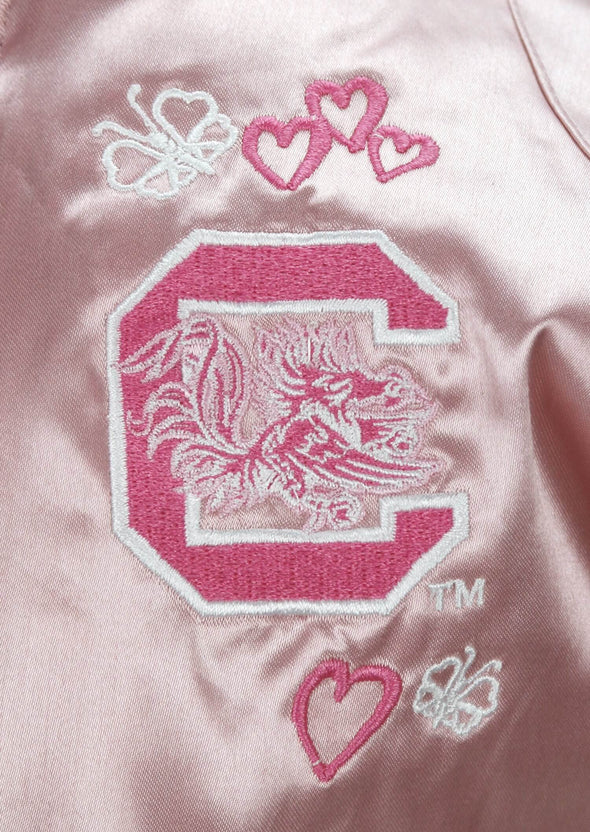 Adidas NCAA Newborn South Carolina Gamecocks Satin Cheer Jacket - Pink