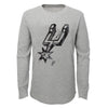 Outerstuff NBA Youth (8-20) San Antonio Spurs Black Out Waffle Knit Thermal Shirt