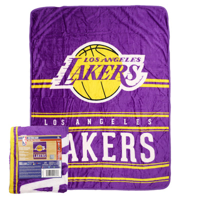 Northwest NBA Los Angeles Lakers Dual Vision 45 X 60 Silk Touch Throw Blanket