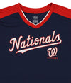 Outerstuff Washington Nationals MLB Boy's Youth (4-18) Short Sleeve Pin-Dot Tee, Navy