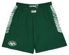 Zubaz NFL Men's New York Jets Team Logo Zebra Side Seam Shorts, Green