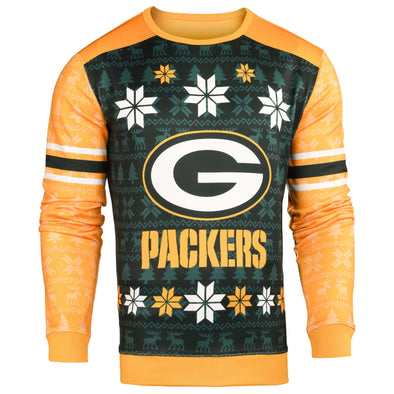 Forever Collectibles NFL Men's Green Bay Packers Printed Ugly Sweater
