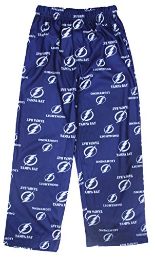 NHL Hockey Little Kids / Youth Tampa Bay Lightning Lounge Pajama Pants, Blue