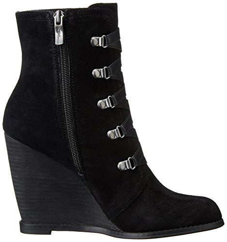 BCBGeneration Women's BG Kadeer Fashion Wedges Heels Boots - Black