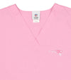 Fabrique Innovations NFL Unisex New England Breast Cancer Awareness Scrub Top
