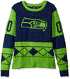 FOCO NFL Women's Seattle Seahawks Eyelash Ugly Sweater