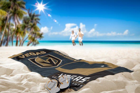 Northwest NHL Las Vegas Golden Knights State Line Beach Towel