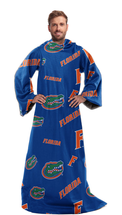 Northwest NCAA Florida Gators Toss Silk Touch Comfy Throw with Sleeves