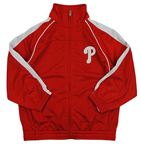 MLB Baseball Youth Philadelphia Phillies Tricot Track Jacket - Red