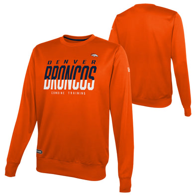 New Era Denver Broncos NFL Men's Pro Style Long Sleeve Shirt, Orange