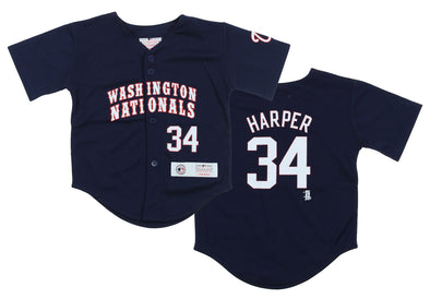 Outerstuff MLB Toddler Washington Nationals Bryce Harper #34 Player Jersey, Navy