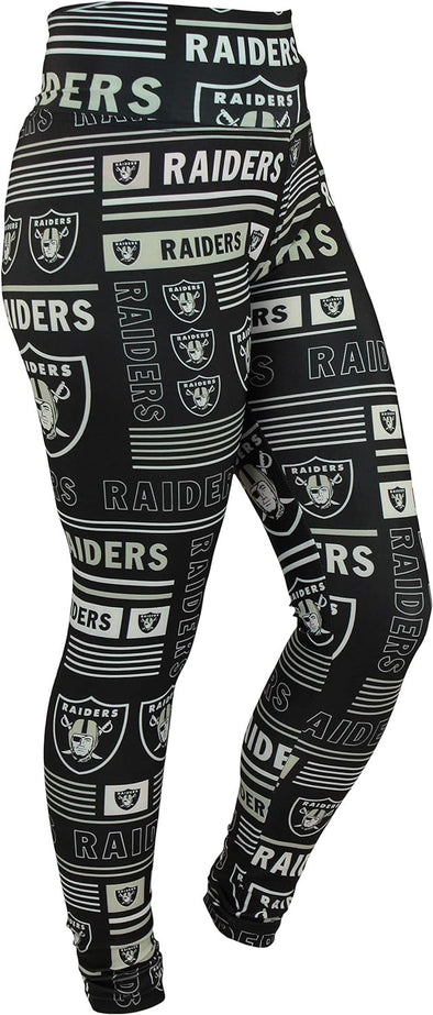 Zubaz NFL Women's Las Vegas Raiders Column 24 Style Leggings
