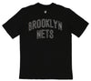 FISLL NBA Men's Brooklyn Nets Team Color, Name and Logo Premium T-Shirt