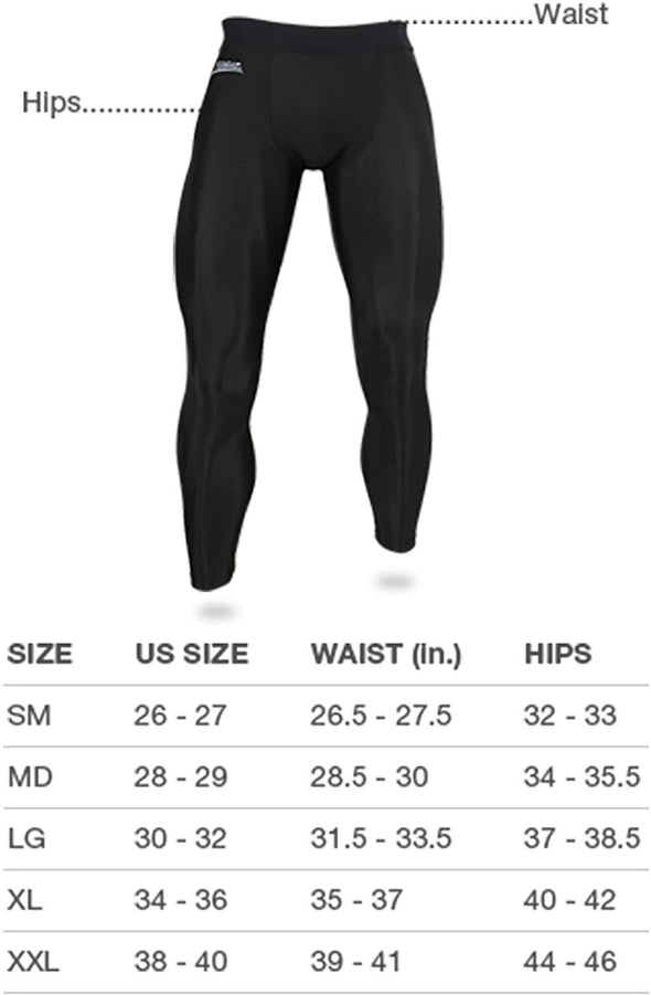 Zubaz NFL Men's Denver Broncos Active Compression Black Leggings