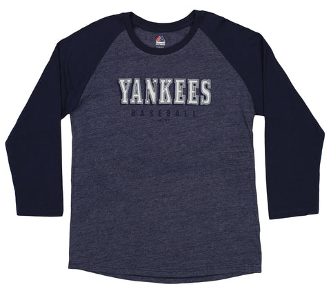 MLB Youth New York Yankees Baseball Academy 3/4 Sleeve Raglan Tee