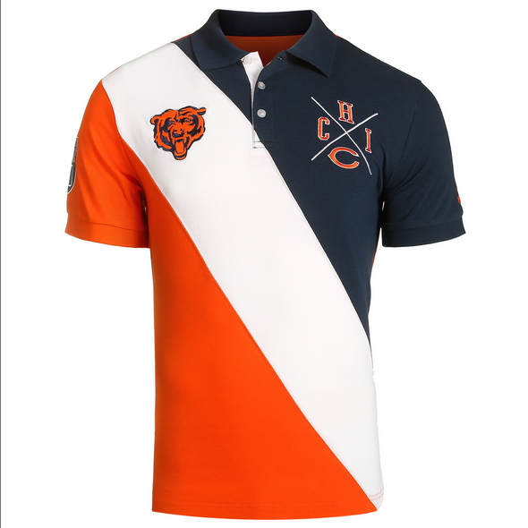 FOCO NFL Men's Chicago Bears Rugby Polo Shirt
