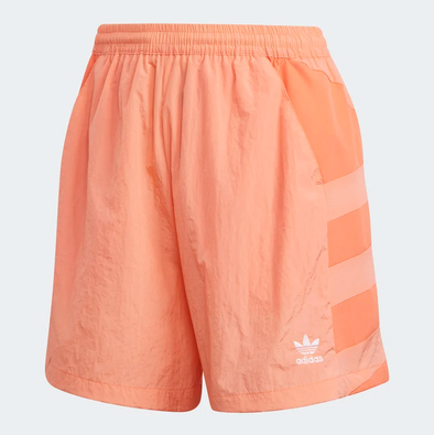Adidas Women's Large Logo Shorts, Chalk Coral / Semi Coral