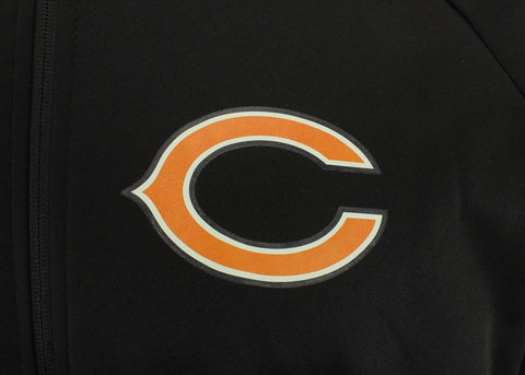 Zubaz NFL Chicago Bears Men's Heavyweight Full Zip Fleece Hoodie
