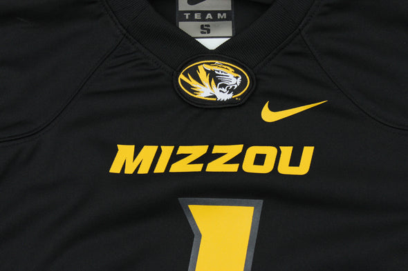 Nike NCAA Youth Boys Missouri Tigers #1 Football Jersey, Black