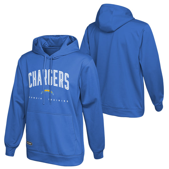 Outerstuff NFL Men's Los Angeles Chargers Up Field Performance Fleece Hoodie