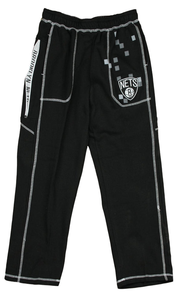 Zipway NBA Basketball Youth Brooklyn Nets Digi Fleece Lounge Pants, Black